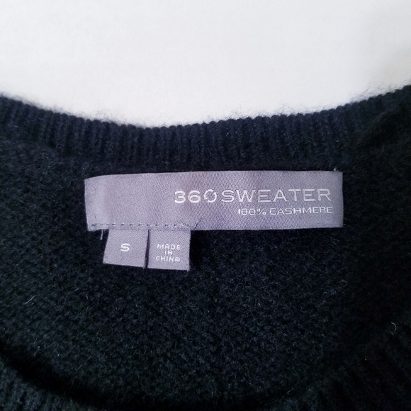 🌸 360 Sweater | 100% Cashmere Color Block Sweater S - Picture 7 of 12